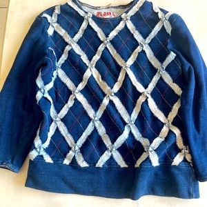 JEAN PAUL GAULTIER BLUE DENIM RARE TOP